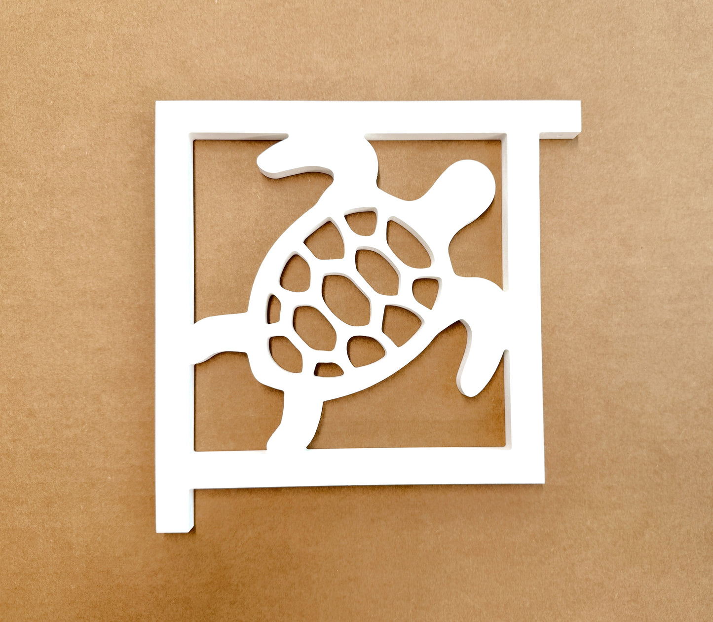 Sea Turtle Mailbox Bracket – Coastal Beach House Mailbox Accent (90 Degree Posts)