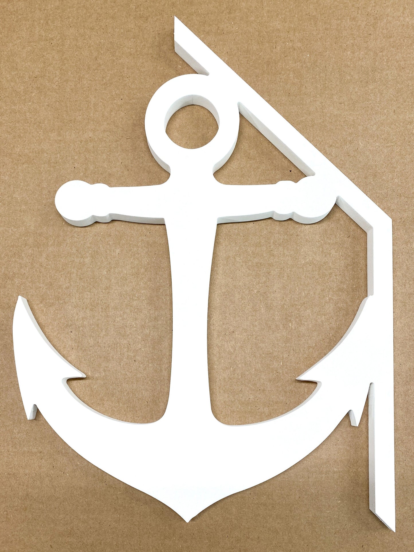 Anchor Mailbox Bracket for 45 Degrees Angle Post, Mailbox Decor, Weatherproof PVC Beach House Decor, Coastal Home Yard Art, Nautical Decor