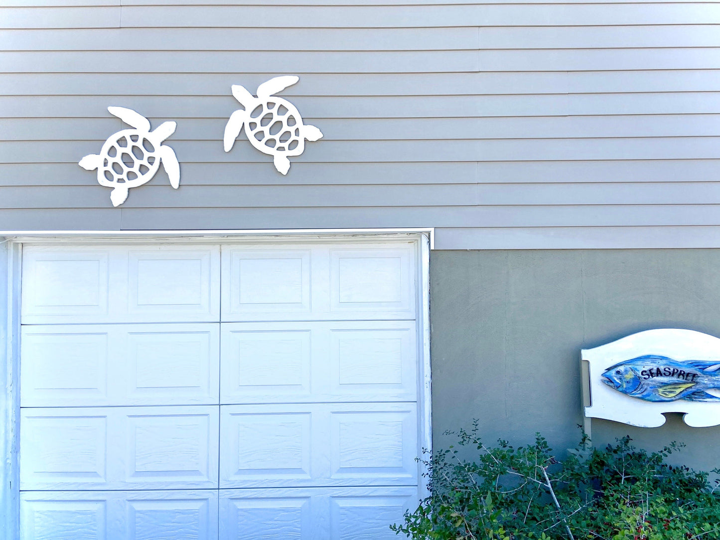 Outdoor Sea Turtle, Weatherproof Sea Turtle for Beach House, Coastal Home Decor, Exterior Florida Home Art, Large Sea Turtle Sign