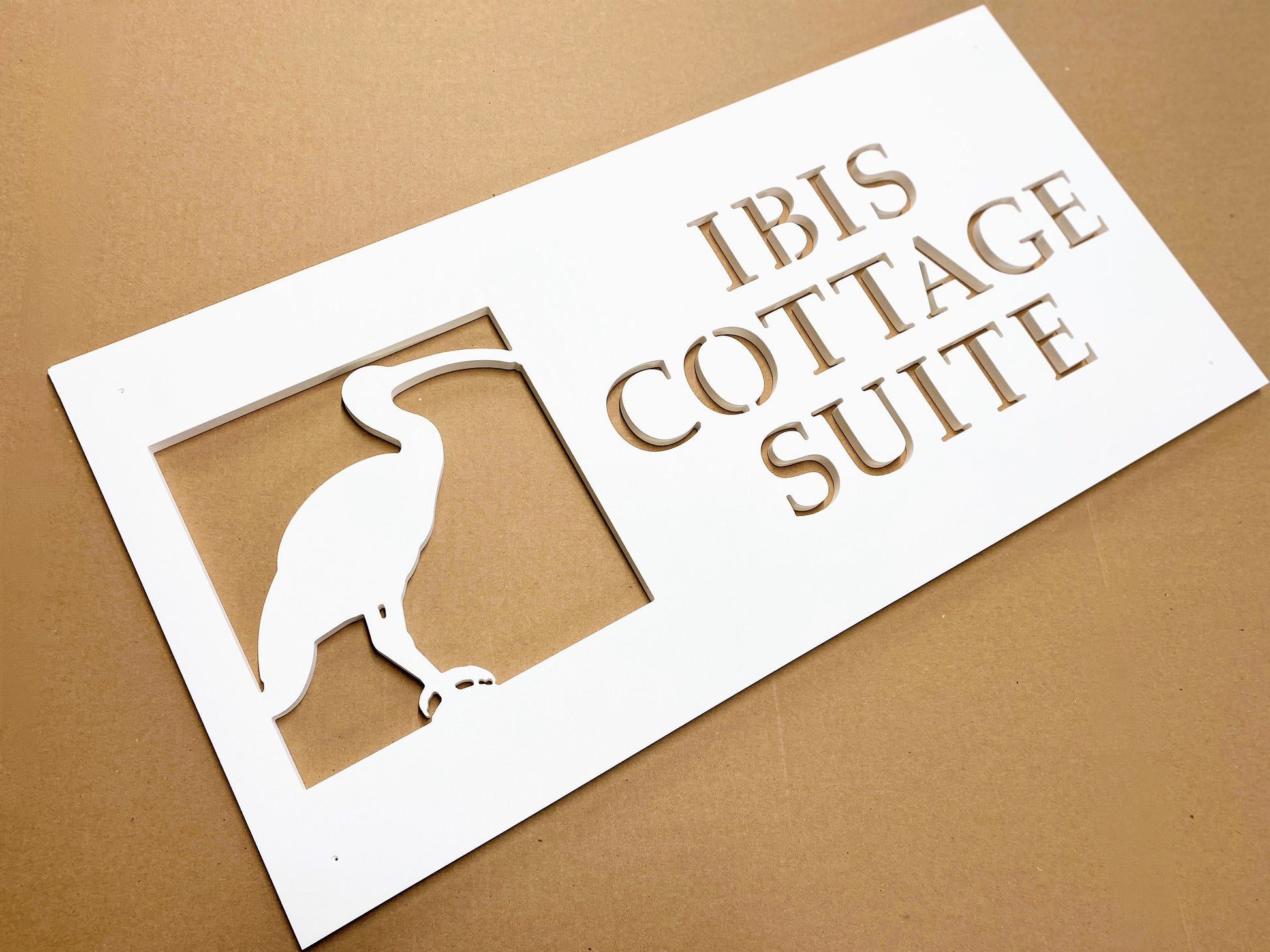 Custom Ibis Bird House Name Sign, Personalized Home Name for Beach House, Outdoor Coastal Home Decor, Sea Marsh Bird, Weatherproof Sign