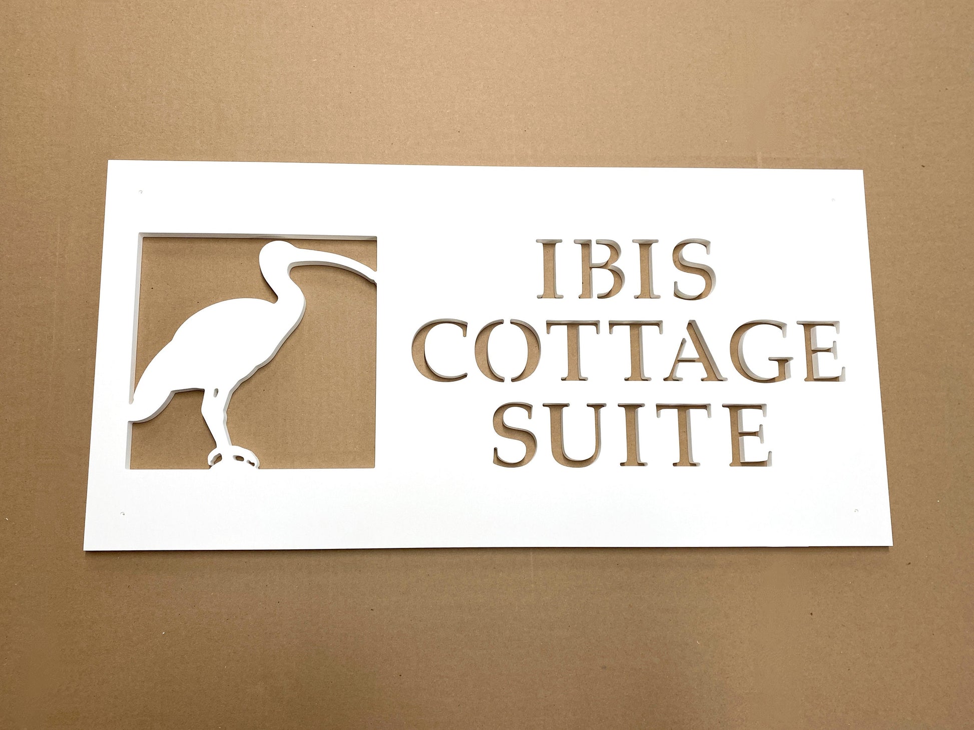 Custom Ibis Bird House Name Sign, Personalized Home Name for Beach House, Outdoor Coastal Home Decor, Sea Marsh Bird, Weatherproof Sign