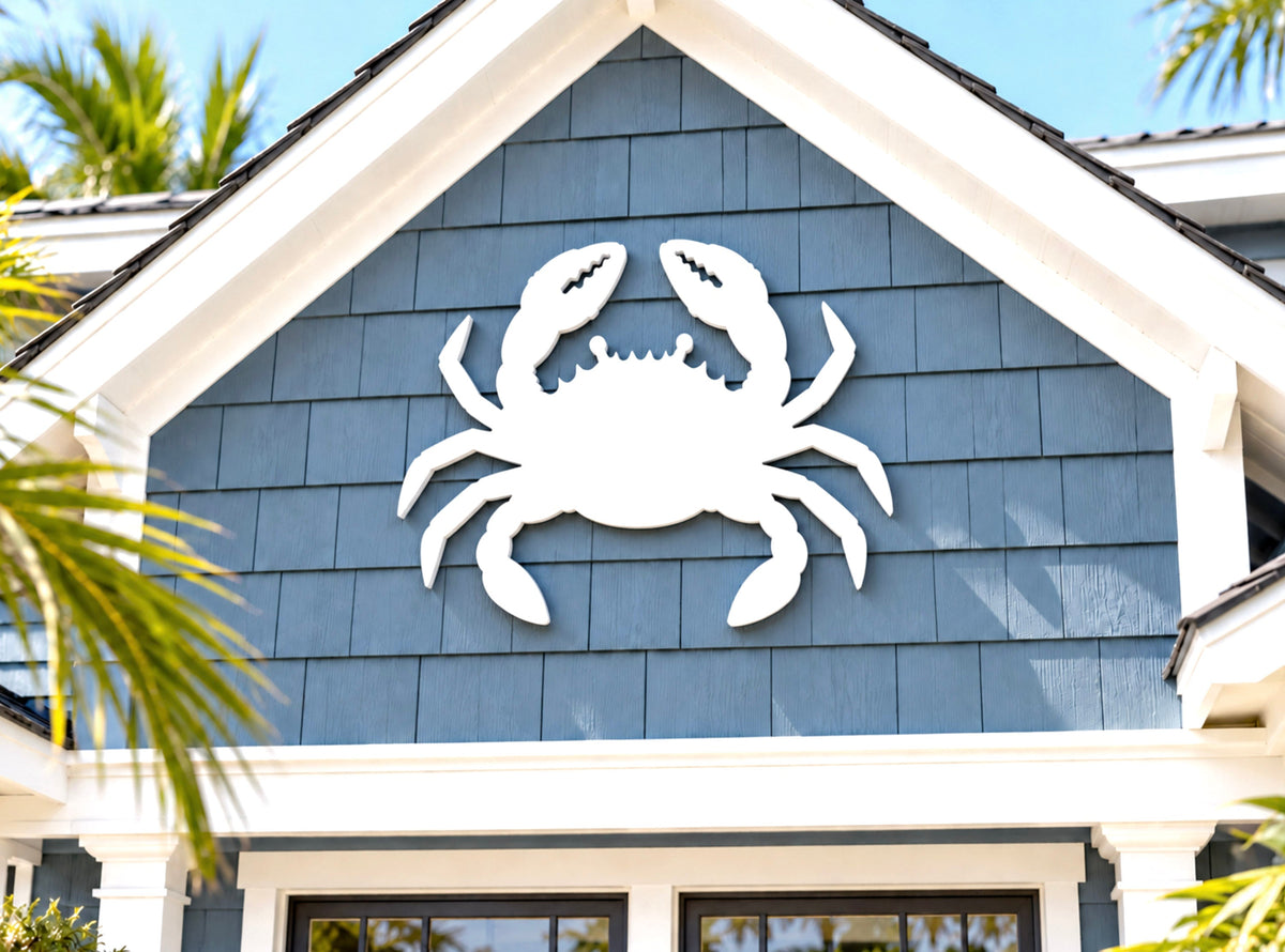 Outdoor coastal wall art signs for beach houses, nautical homes, lake houses and coastal home decor made from durable weatherproof PVC