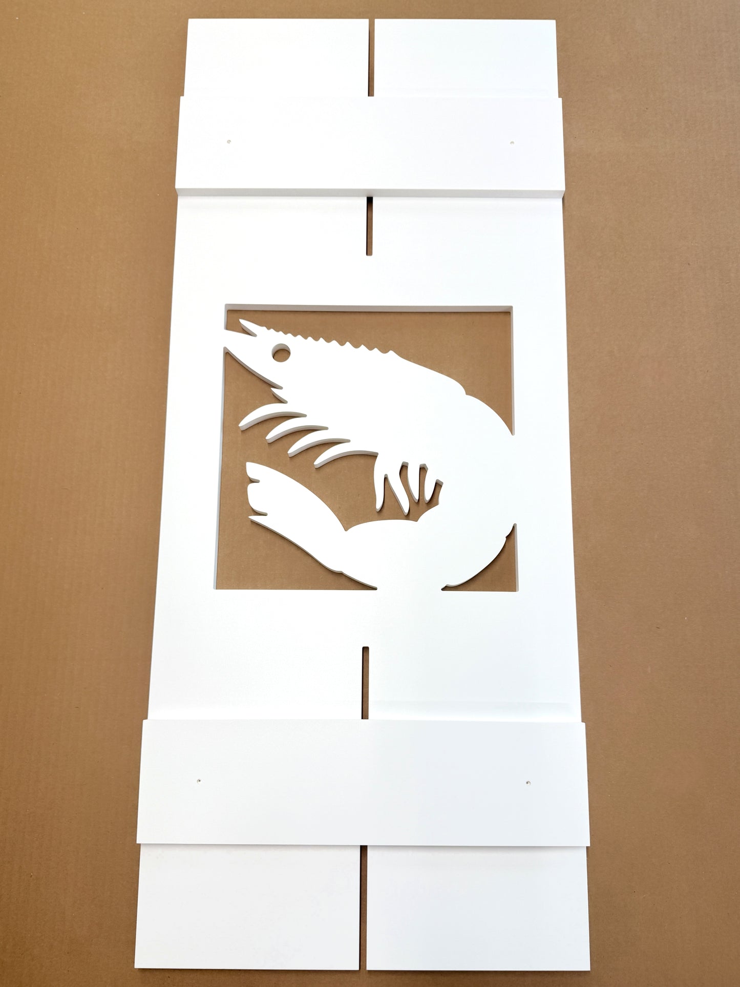 Weatherproof Shrimp Window Shutters – Custom River Home & Coastal Beach House Exterior Nautical Shutters (Sold Individually)