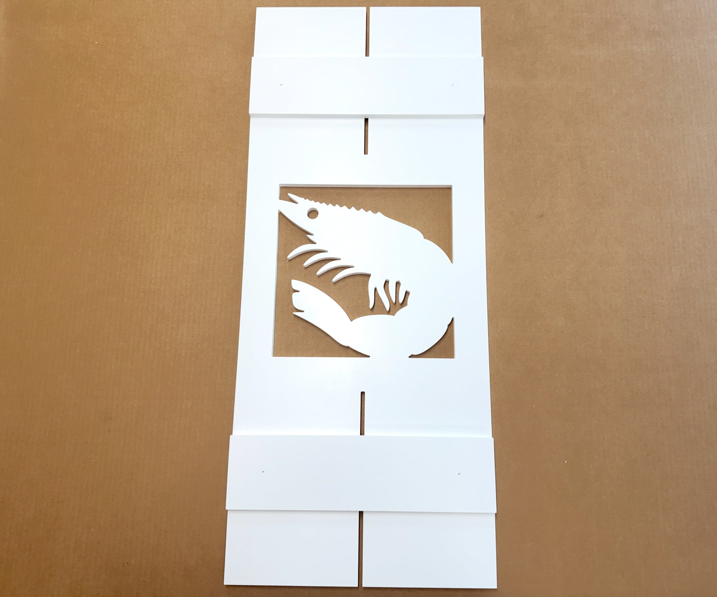 Weatherproof Shrimp Window Shutters – Custom River Home & Coastal Beach House Exterior Nautical Shutters (Sold Individually)