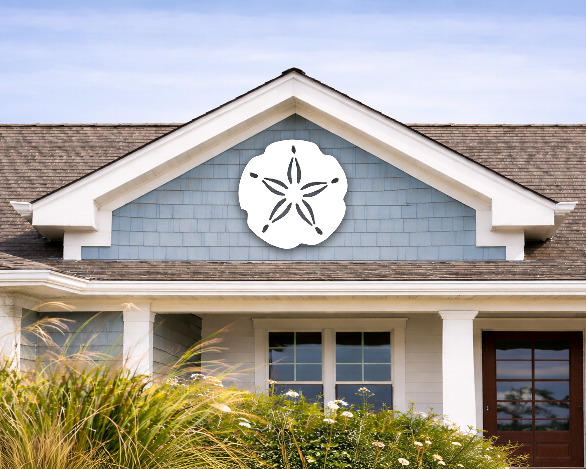 weatherproof sand dollar wall decor for outdoor nautical decor