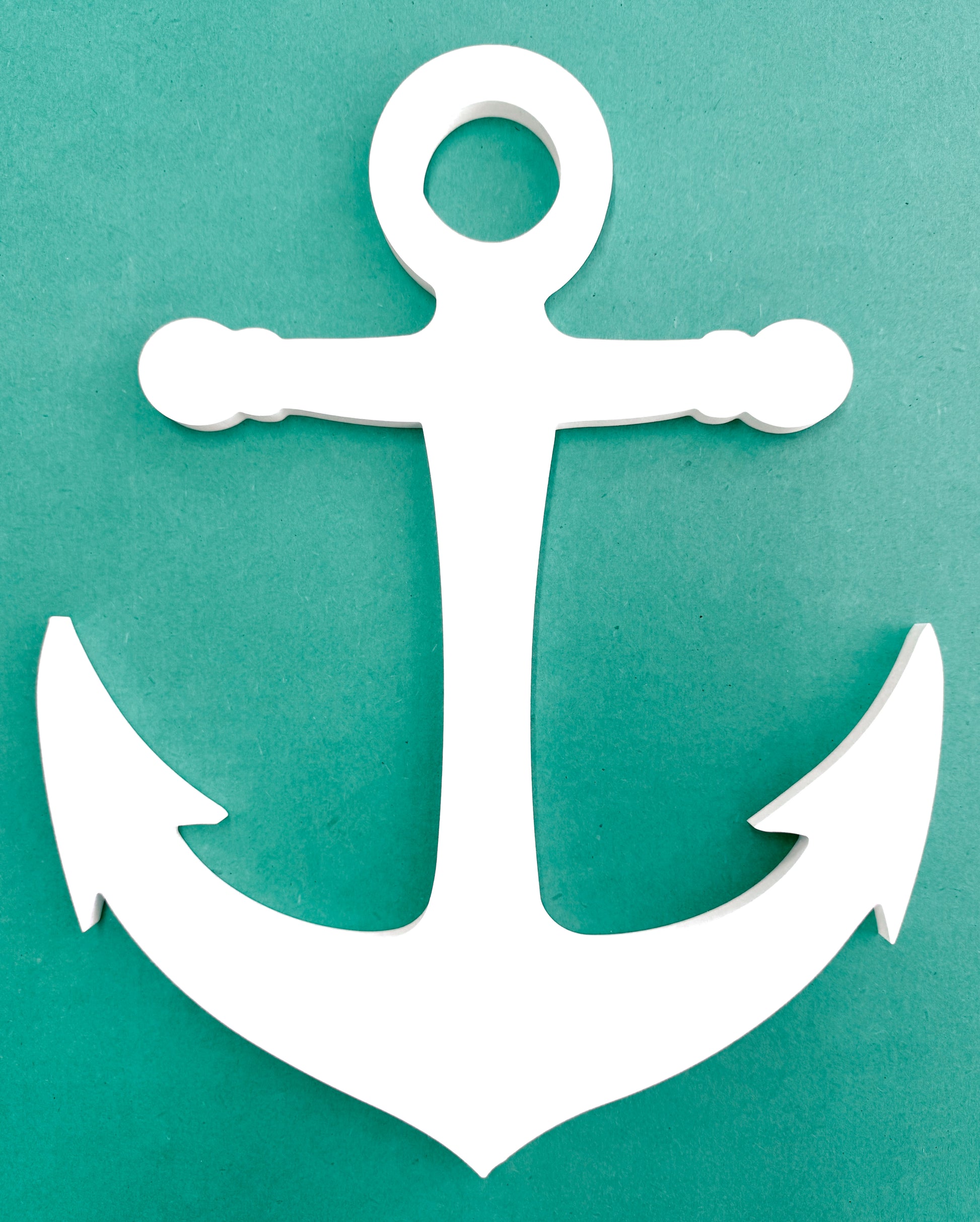 Weatherproof anchor sign 