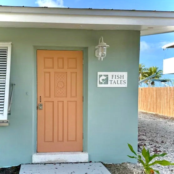 Florida keys house with outdoor marlin decor