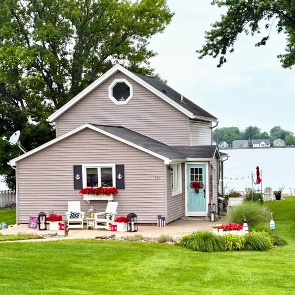 Nautical Anchor Add-On Shutter Embellishments, Window Shutter Decorations for Beach House or Coastal Home Exterior Decor