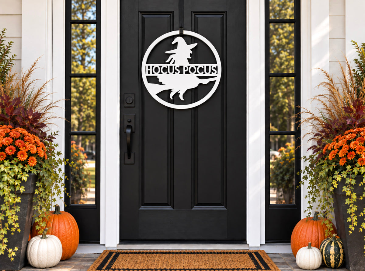 Personalized Halloween Witch Door Hanger
