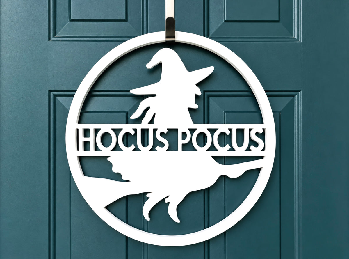 Personalized Halloween Witch Door Hanger