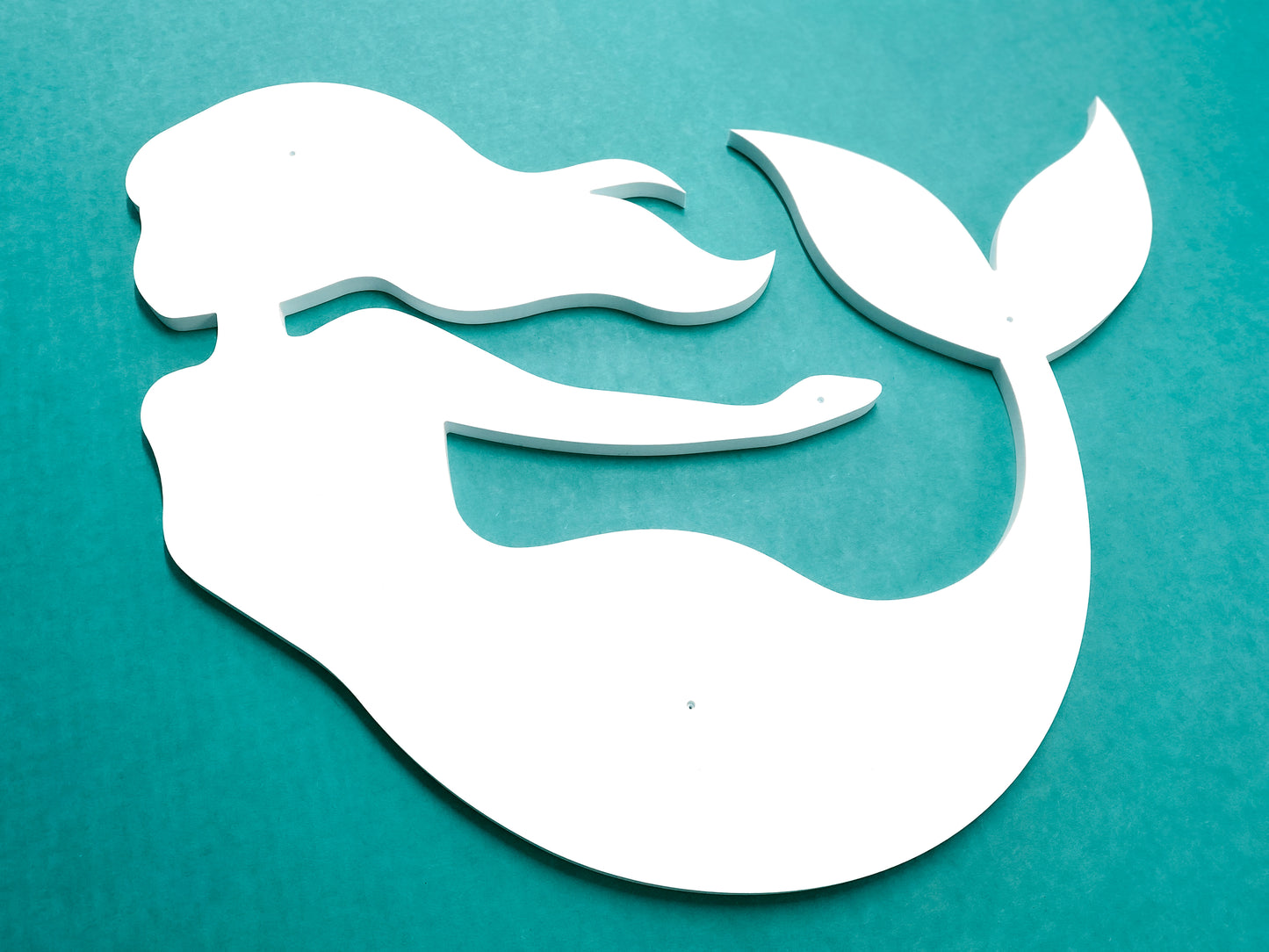 large outdoor mermaid wall art sign