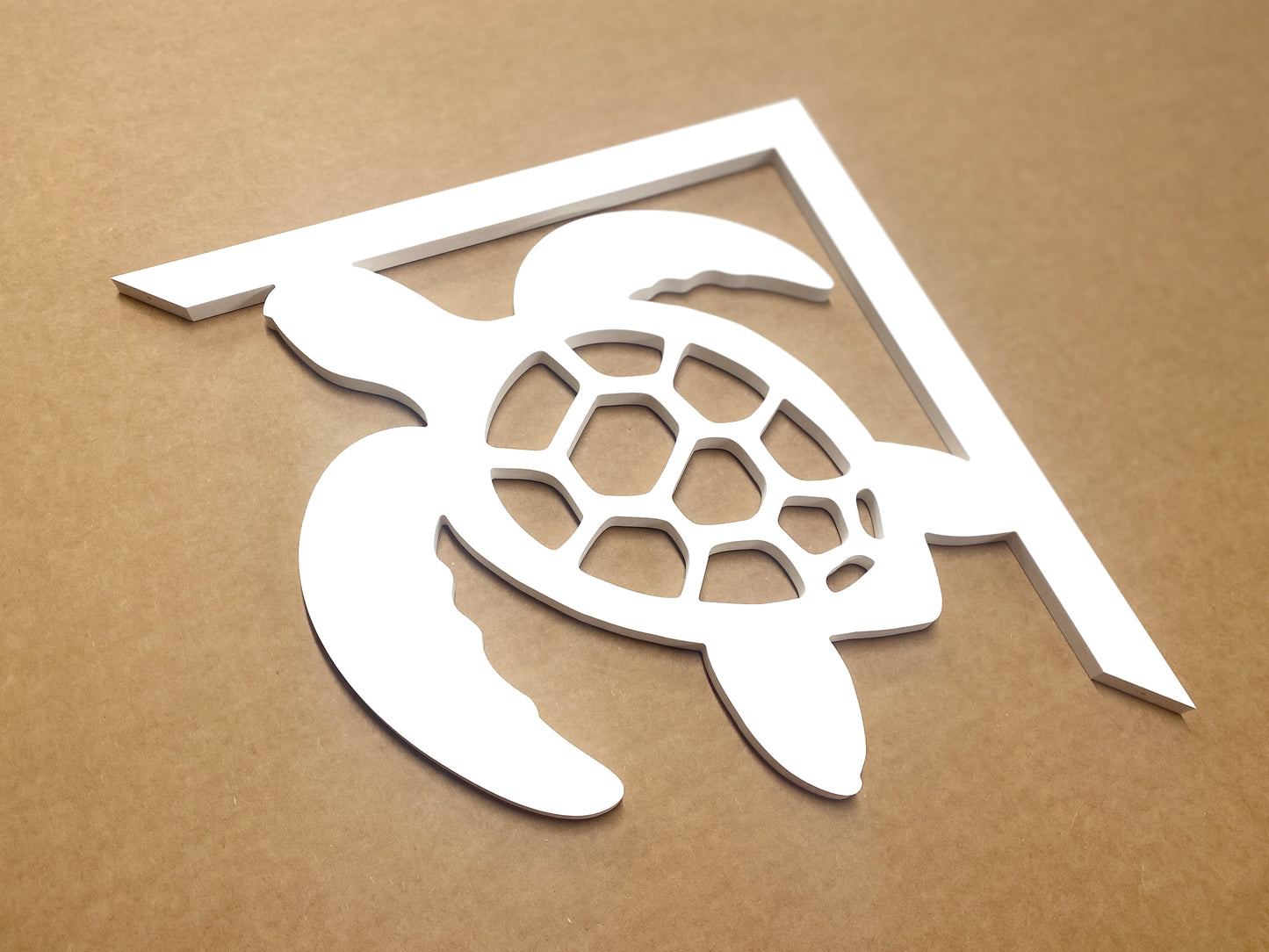 Sea Turtle Mailbox Bracket – Nautical Beach House Coastal Mailbox Accent (90 Degree Posts)