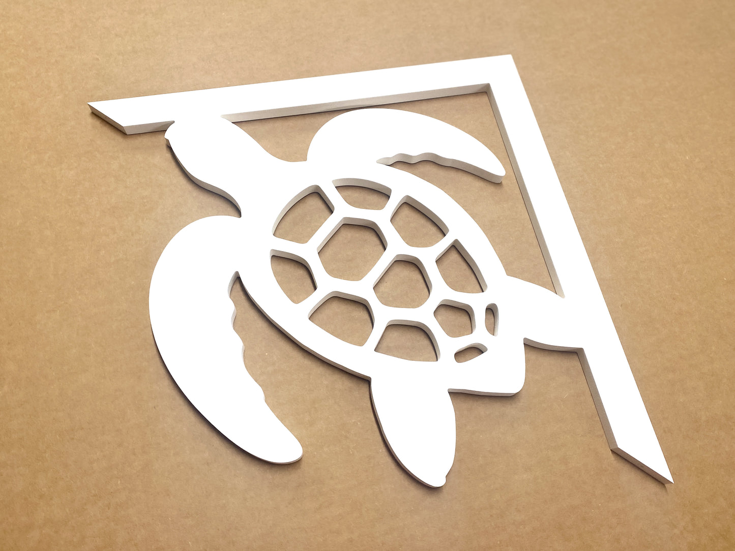 Sea Turtle Mailbox Bracket – Nautical Beach House Coastal Mailbox Accent (90 Degree Posts)