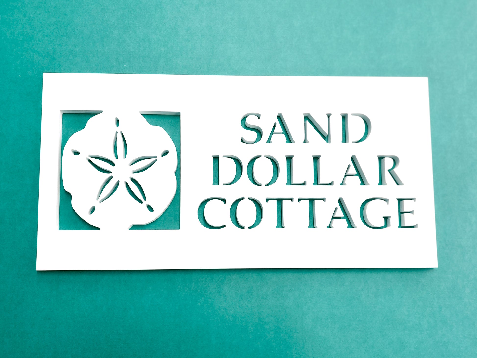 personalized sand dollar house name sign, outdoor coastal home beach house decor