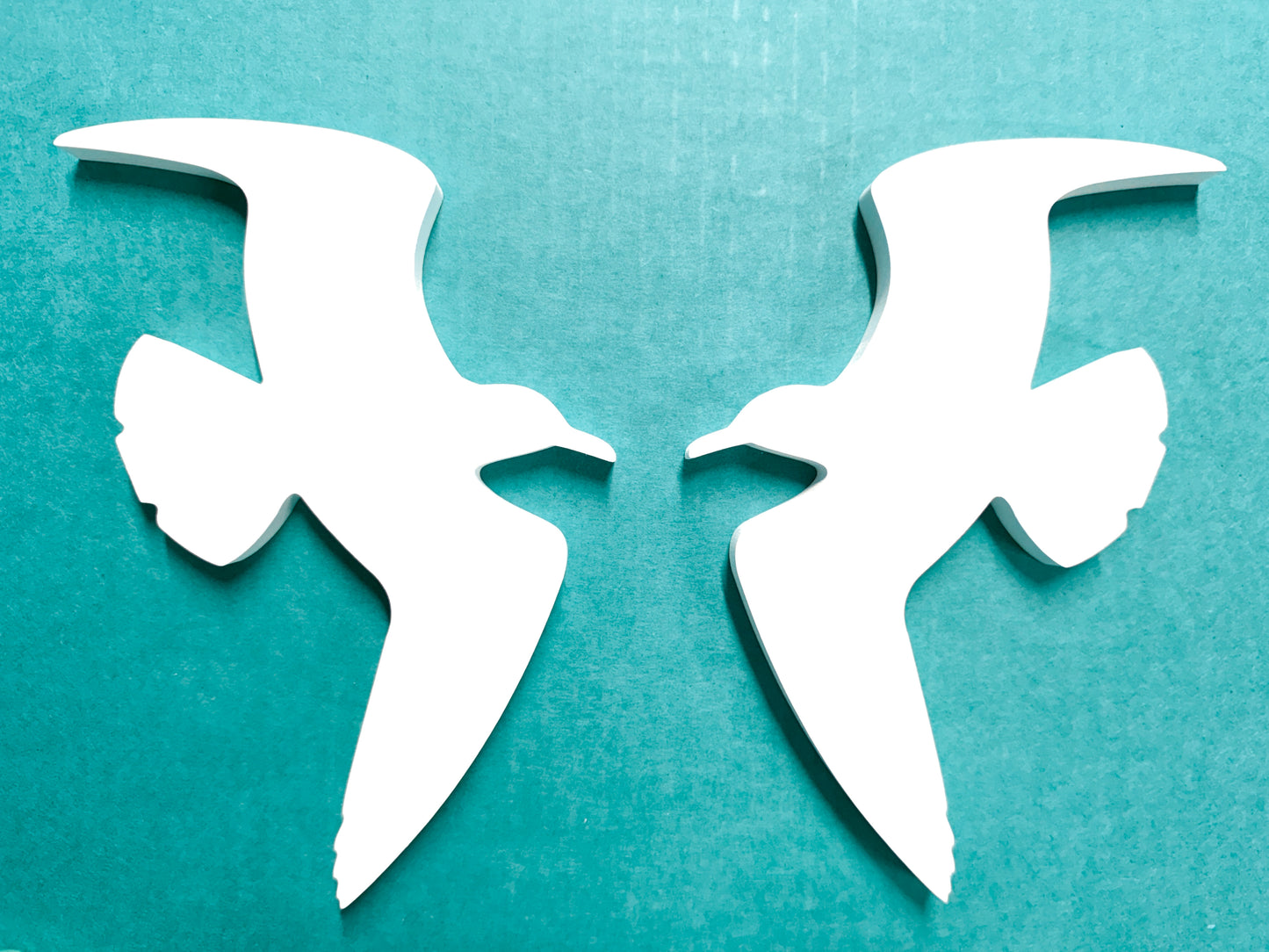 Seagull Bird Shutter Add-On Decorations Set, Weatherproof PVC Exterior Beach House Decor, Coastal Home Shutter Embellishments, Ocean Bird Shutter Art