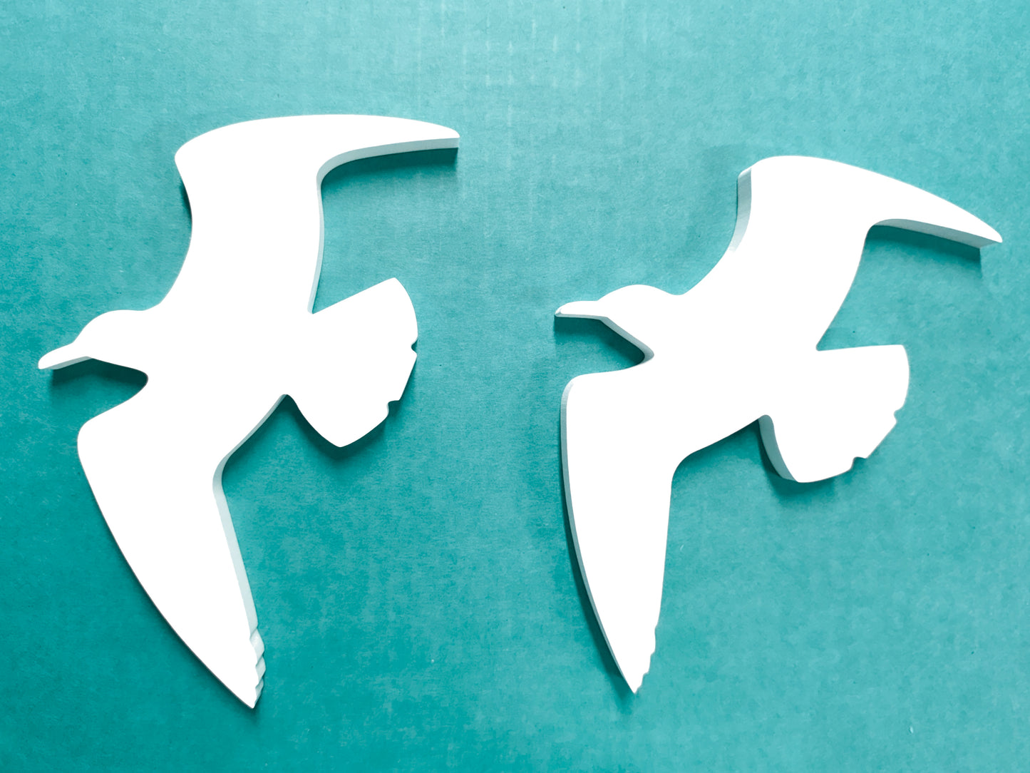 Seagull Bird Shutter Add-On Decorations Set, Weatherproof PVC Exterior Beach House Decor, Coastal Home Shutter Embellishments, Ocean Bird Shutter Art