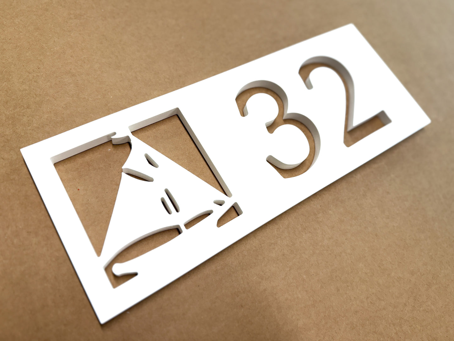 Weatherproof Sailboat Address Sign for Beach House, House Numbers for Outdoor Coastal Home Decor