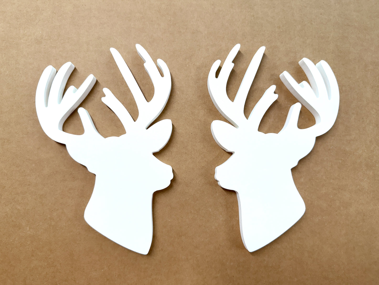 Deer Antlers Shutter Add-On Decorations Set, Weatherproof PVC Exterior Hunting Decor, Buck Antler Shutter Embellishments, Lake House Cabin Mountain Home Outdoor Decor