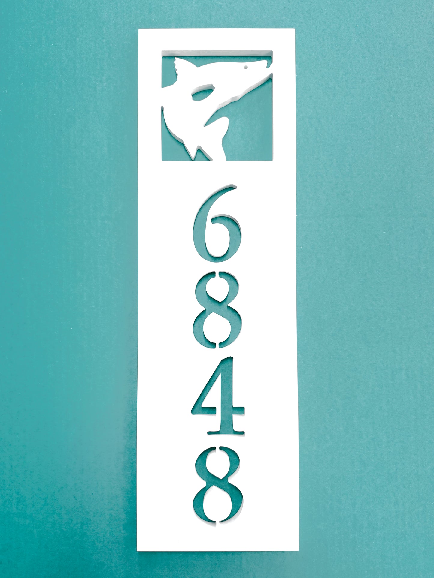Snook Fish Address Sign – Custom Weatherproof House Number Sign for Coastal & Beach Homes
