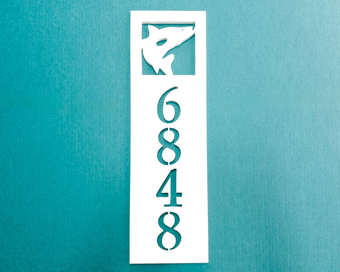 Snook Fish Address Sign – Custom Weatherproof House Number Sign for Coastal & Beach Homes