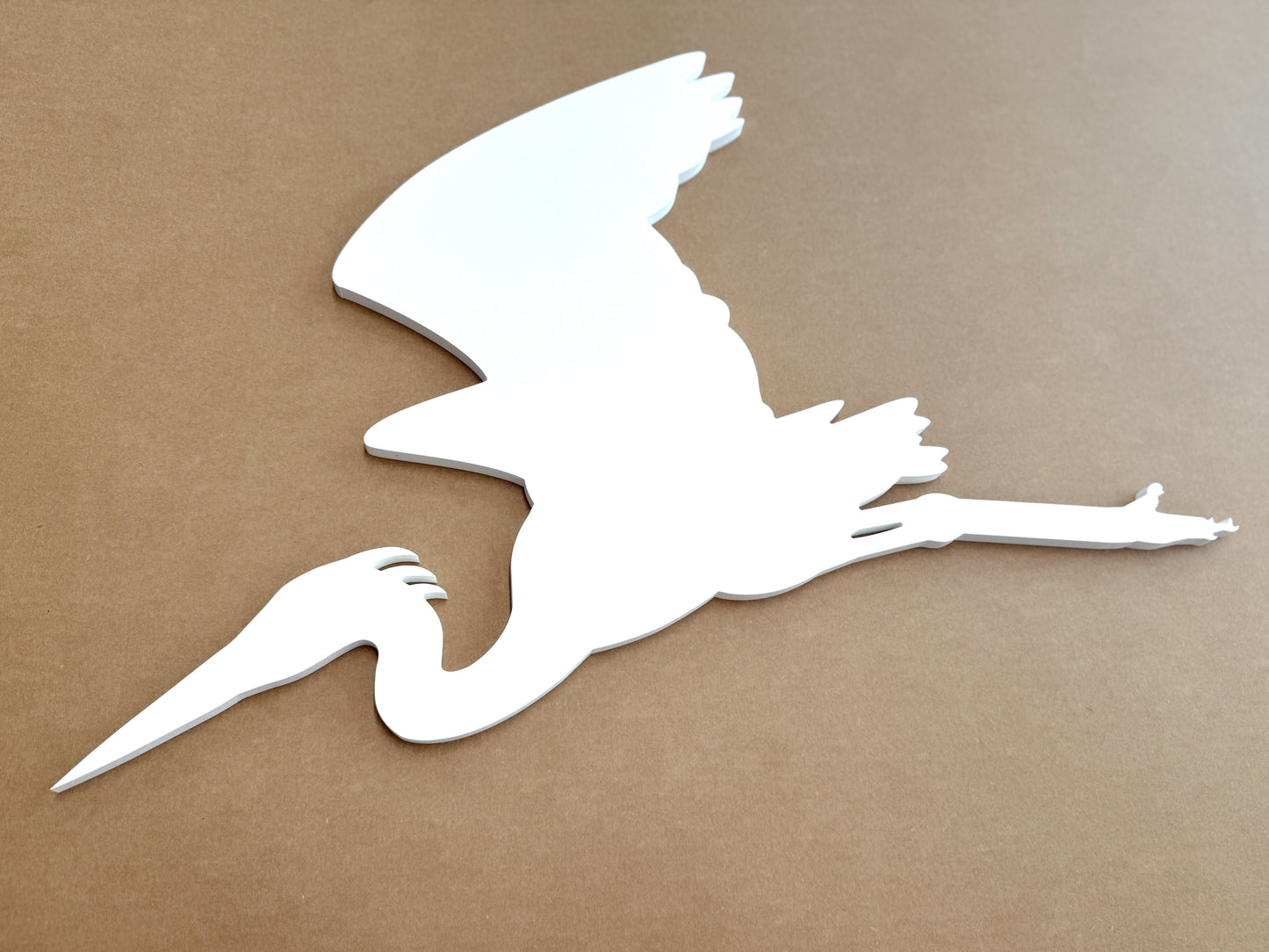 Weatherproof Flying Great Blue Heron, Large Outdoor Wall Art Sign, Coastal Home Beach House River House Exterior Decor
