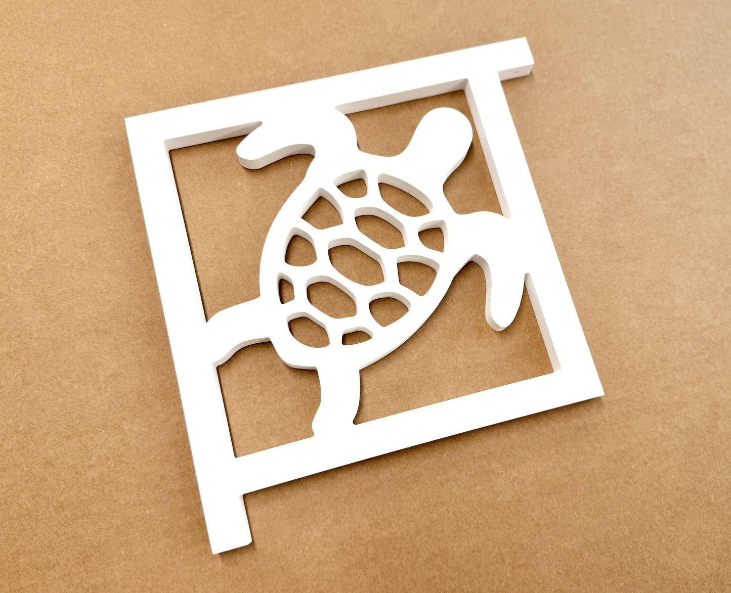 Sea Turtle Mailbox Bracket – Coastal Beach House Mailbox Accent (90 Degree Posts)