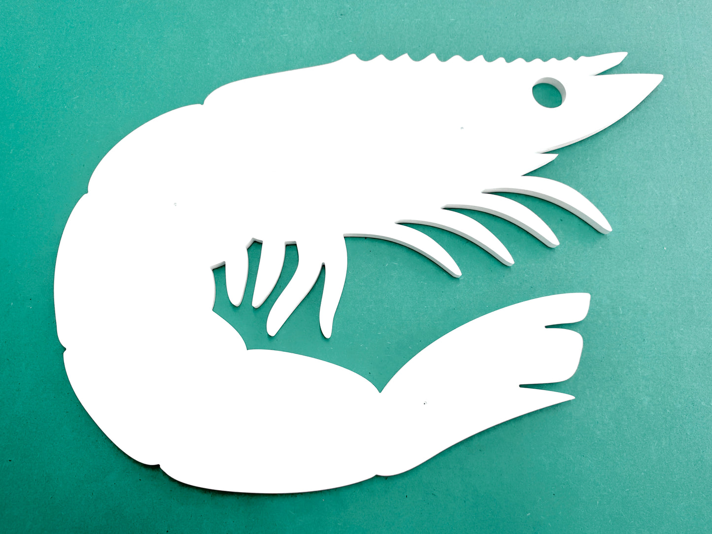 outdoor shrimp wall decor, weatherproof pvc art