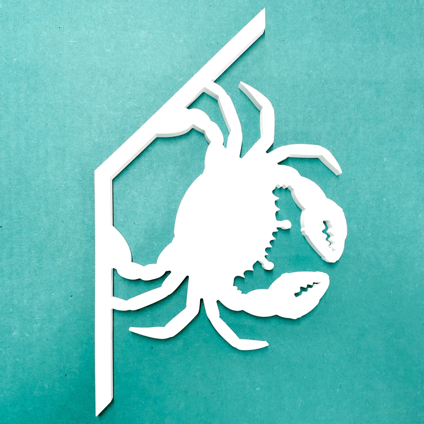 weatherproof PVC crab mailbox accent