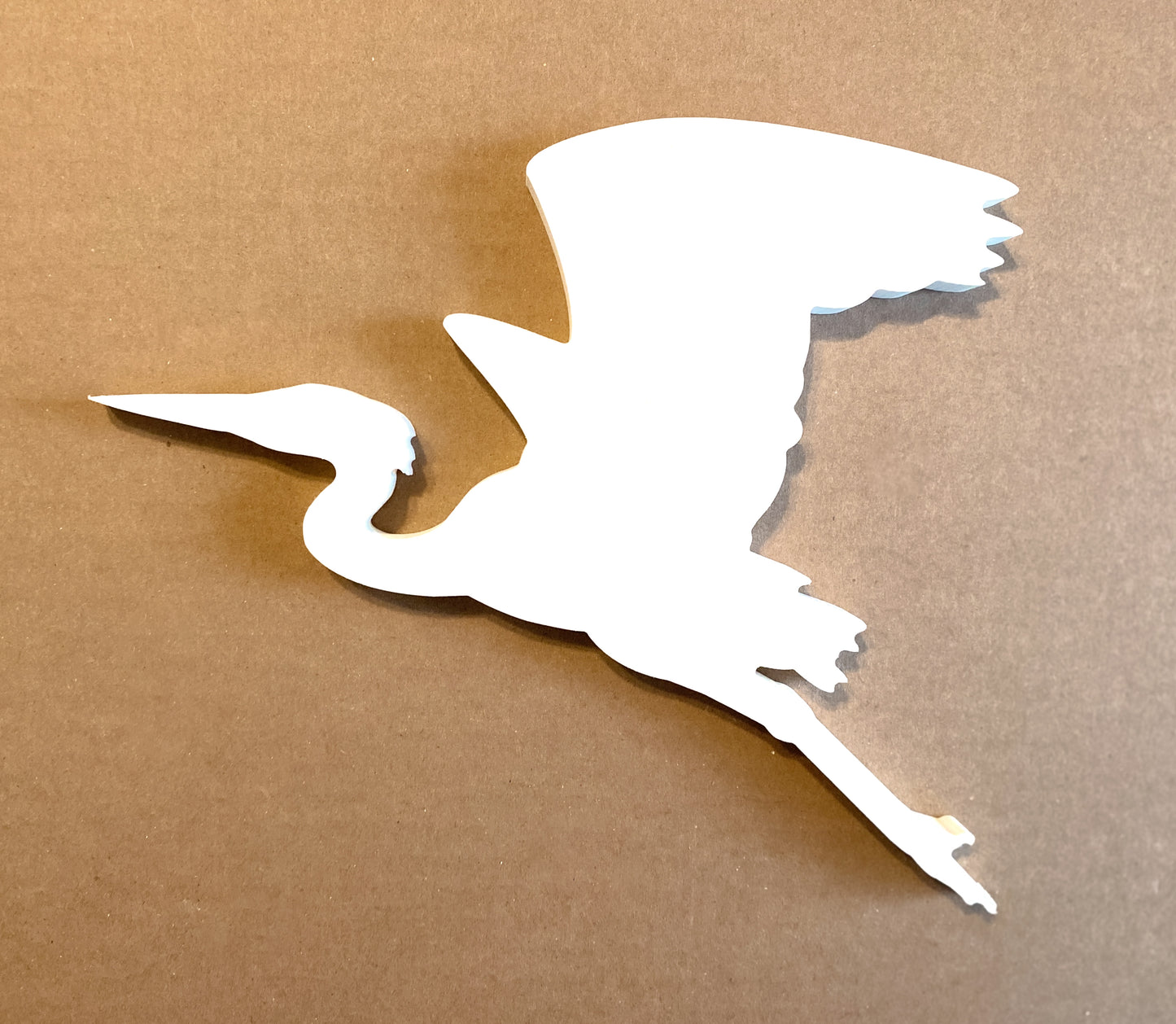 Weatherproof Flying Great Blue Heron, Large Outdoor Wall Art Sign, Coastal Home Beach House River House Exterior Decor