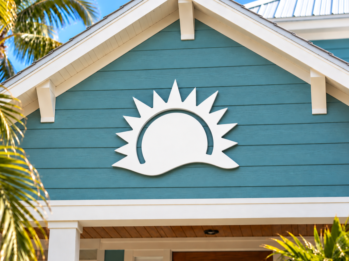 outdoor sun wall art sign made from weatherproof pvc, sunrise, sunset, sunshine