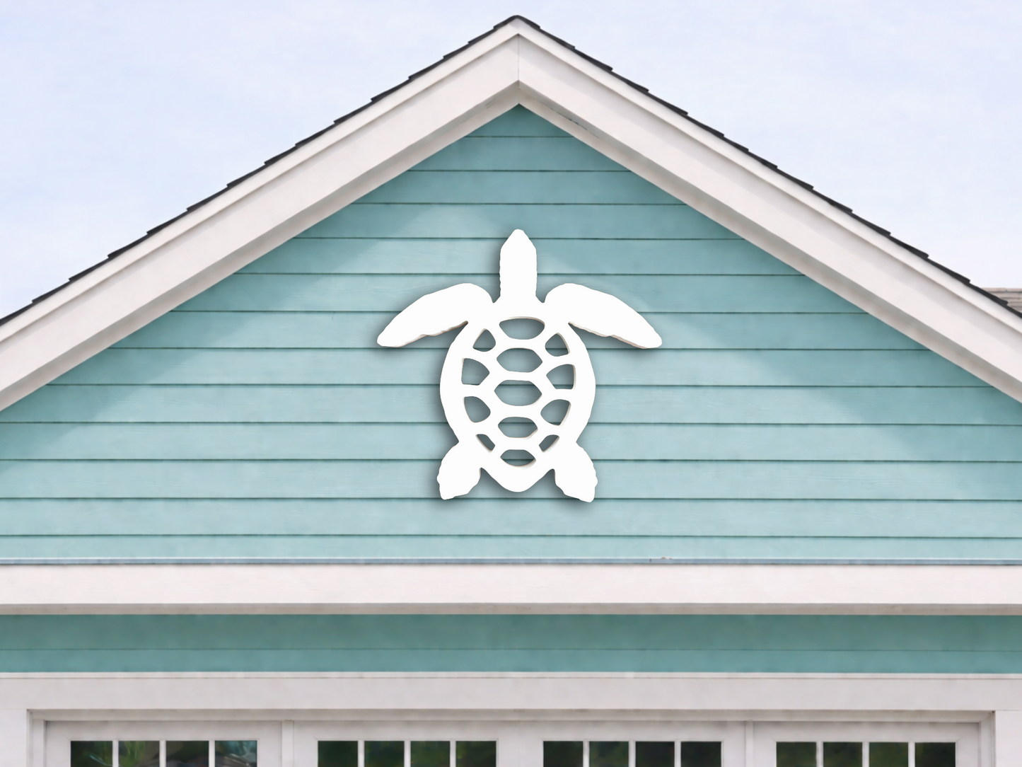 weatherproof sea turtle wall art decor for nautical house