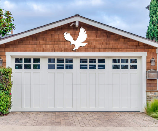 large outdoor american bald eagle wall art sign