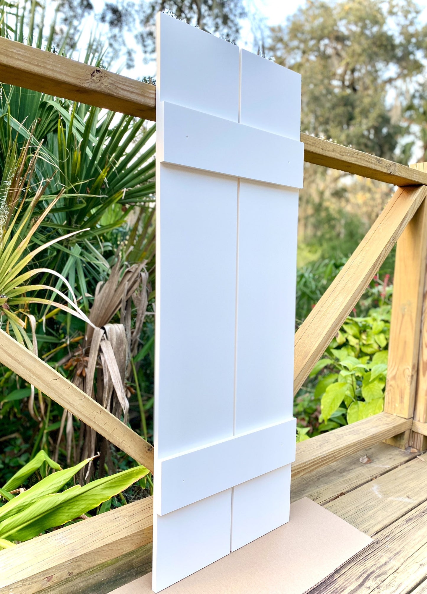 Weatherproof Shutter for House (No Design), PVC Exterior Window Treatments, Coastal Home Decorative Shutters, Florida House Decor