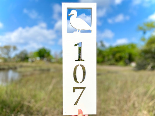 Duck Address Sign, Weatherproof PVC House Numbers, Duck Address Plaque, Exterior Home Decor, Lake House Address Sign