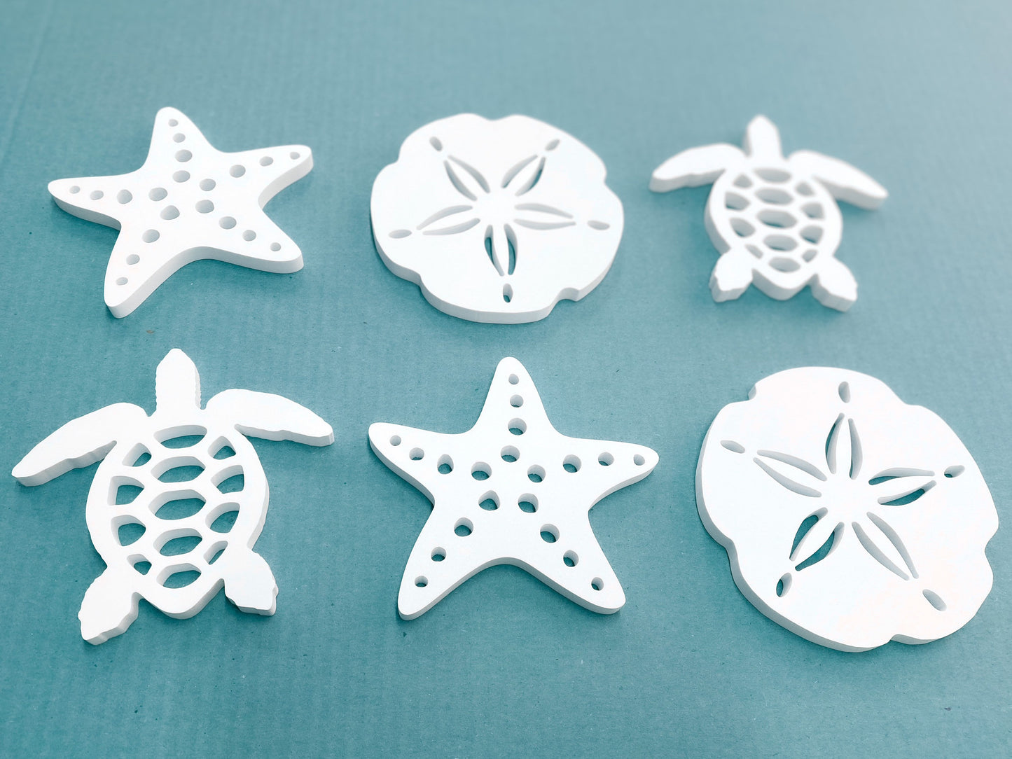 Starfish Shutter Add-On Decorations, Weatherproof PVC Exterior House Decor, Beach House Decor, Coastal Home Shutter Embellishments