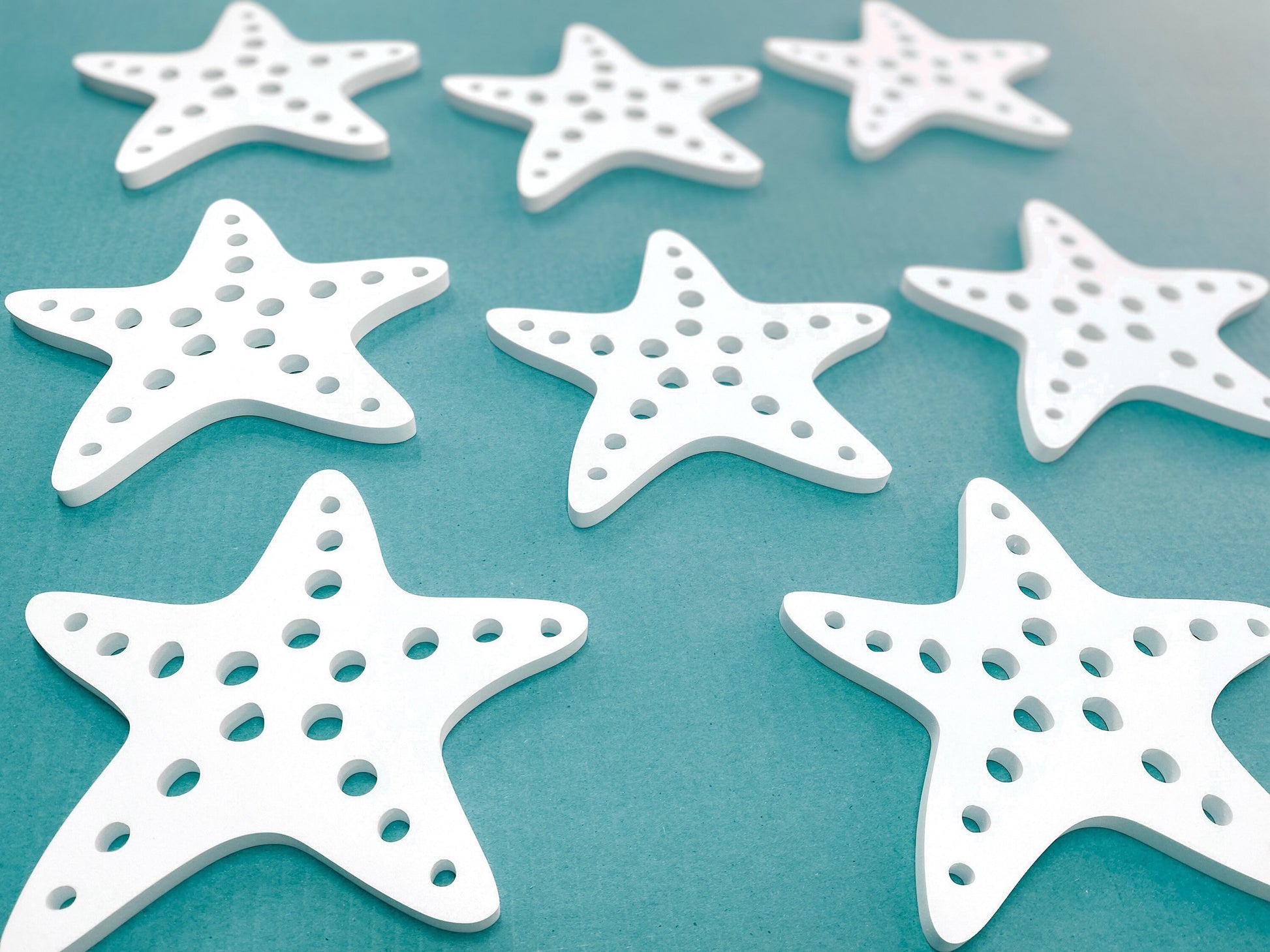 Starfish Shutter Add-On Decorations, Weatherproof PVC Exterior House Decor, Beach House Decor, Coastal Home Shutter Embellishments