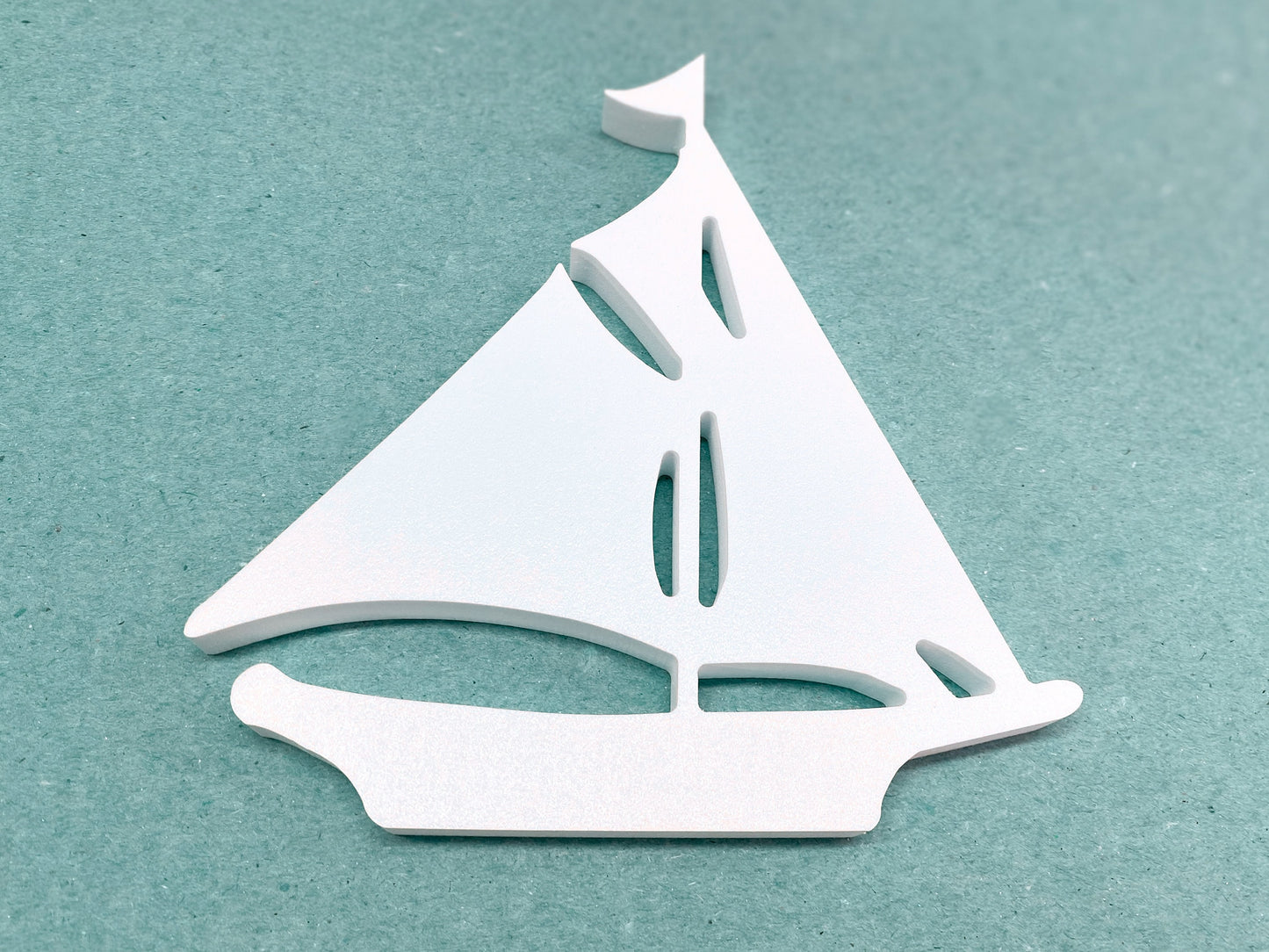 Sailboat Shutter Add-On Decorations Set, Weatherproof PVC Exterior House Decor, Beach House Decor, Coastal Home Shutter Embellishments