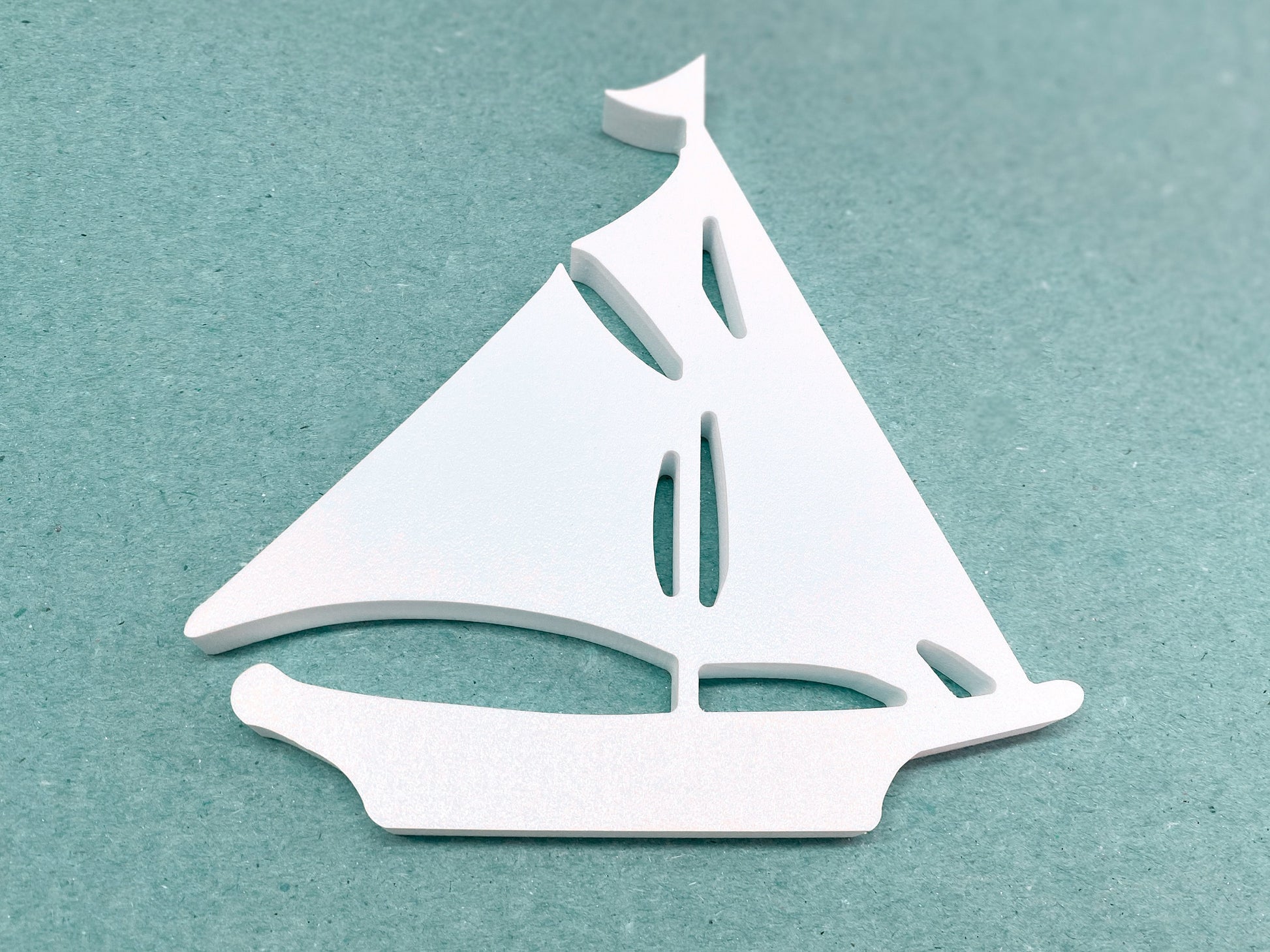 Sailboat Shutter Add-On Decorations Set, Weatherproof PVC Exterior House Decor, Beach House Decor, Coastal Home Shutter Embellishments