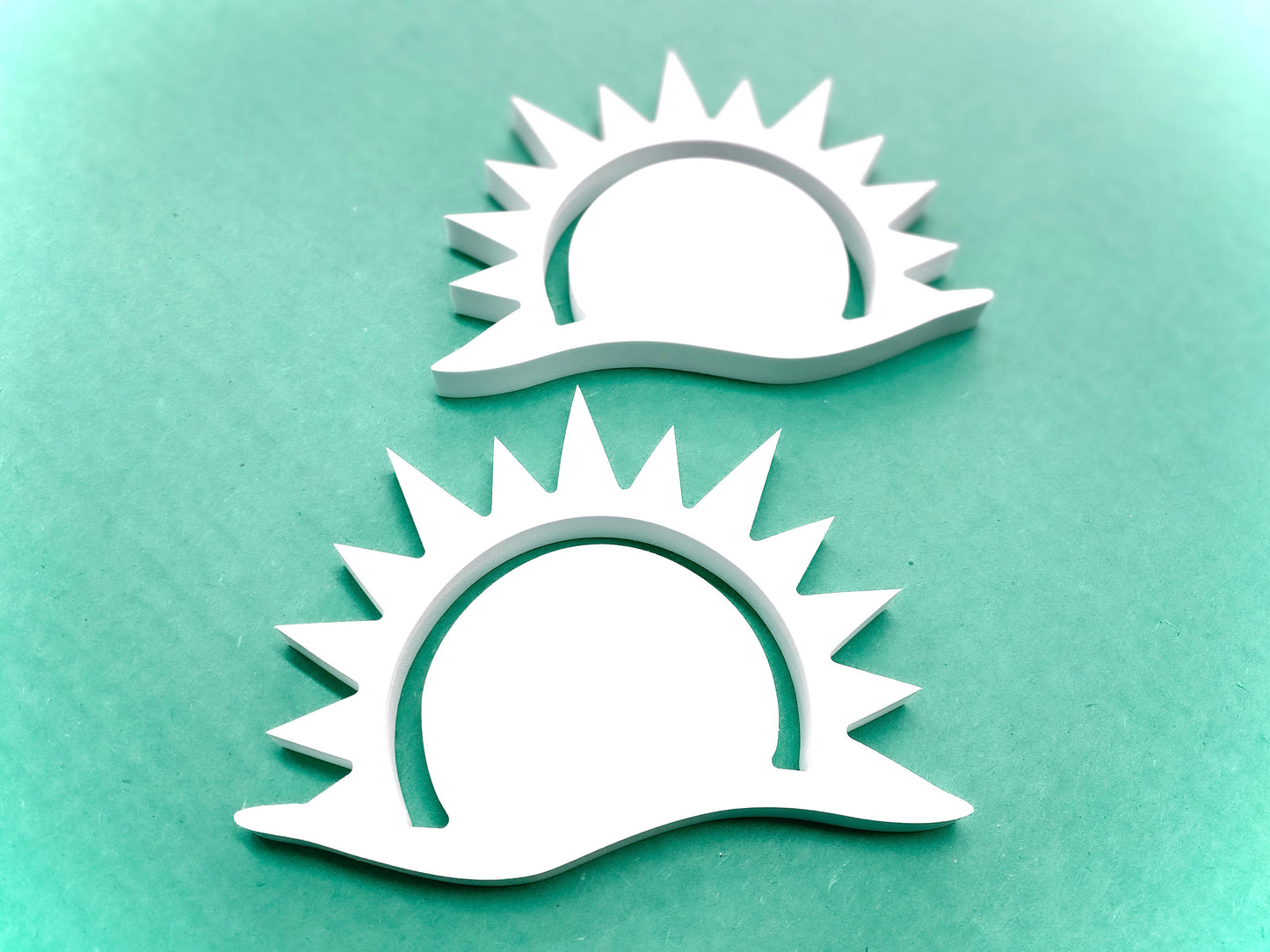 Sun Shutter Add-On Decorations, Sunrise Sunset Weatherproof PVC Exterior House Decor, Beach House Decor, Coastal Home Shutter Embellishments