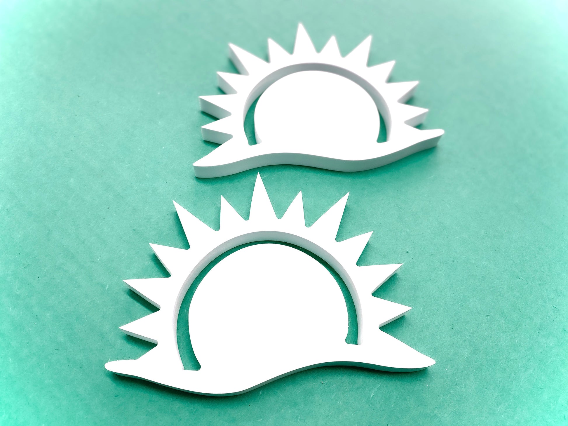 Sun Shutter Add-On Decorations, Sunrise Sunset Weatherproof PVC Exterior House Decor, Beach House Decor, Coastal Home Shutter Embellishments