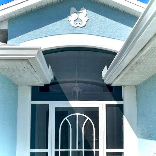 Large Exterior Seahorse, Weatherproof PVC Beach House Decor, Big Outdoor Ocean Wall Art, Florida Home Decor, Coastal Chic Cottage Decor