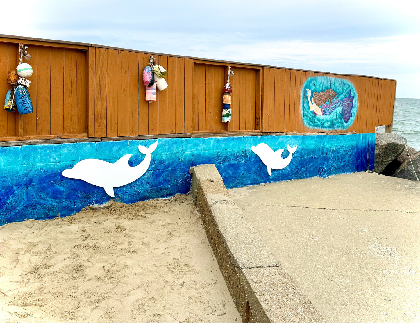 Large Exterior Dolphin, Weatherproof PVC Outdoor Beach House Decor, Narrow Dolphin, Big Porpoise Wall Art, Coastal Decor, Florida Home Decor