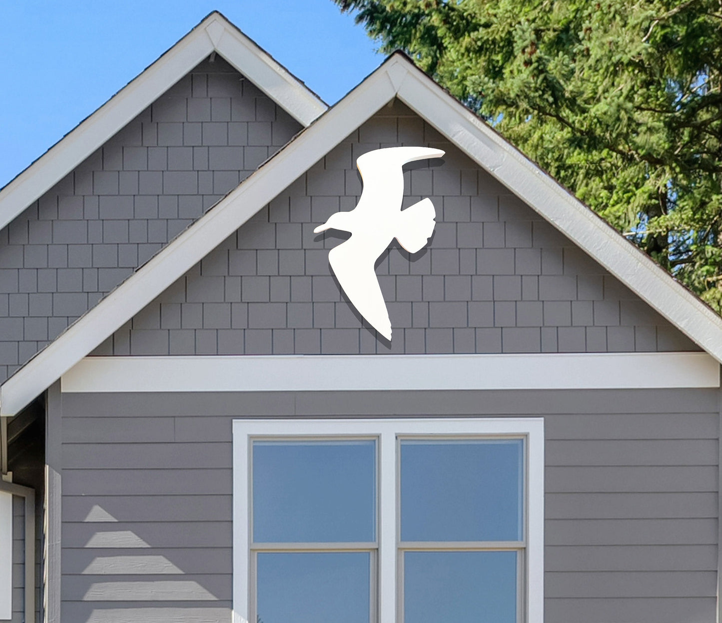Large Weatherproof Seagull, Exterior Sea Bird Sign, Outdoor Art for Beach House, Coastal Home Decor, Exterior Florida Decor, PVC Seagull