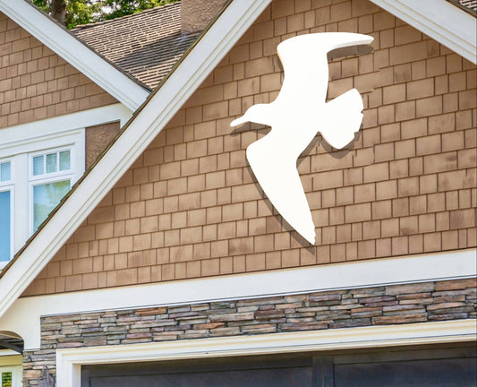 Large Weatherproof Seagull, Exterior Sea Bird Sign, Outdoor Art for Beach House, Coastal Home Decor, Exterior Florida Decor, PVC Seagull