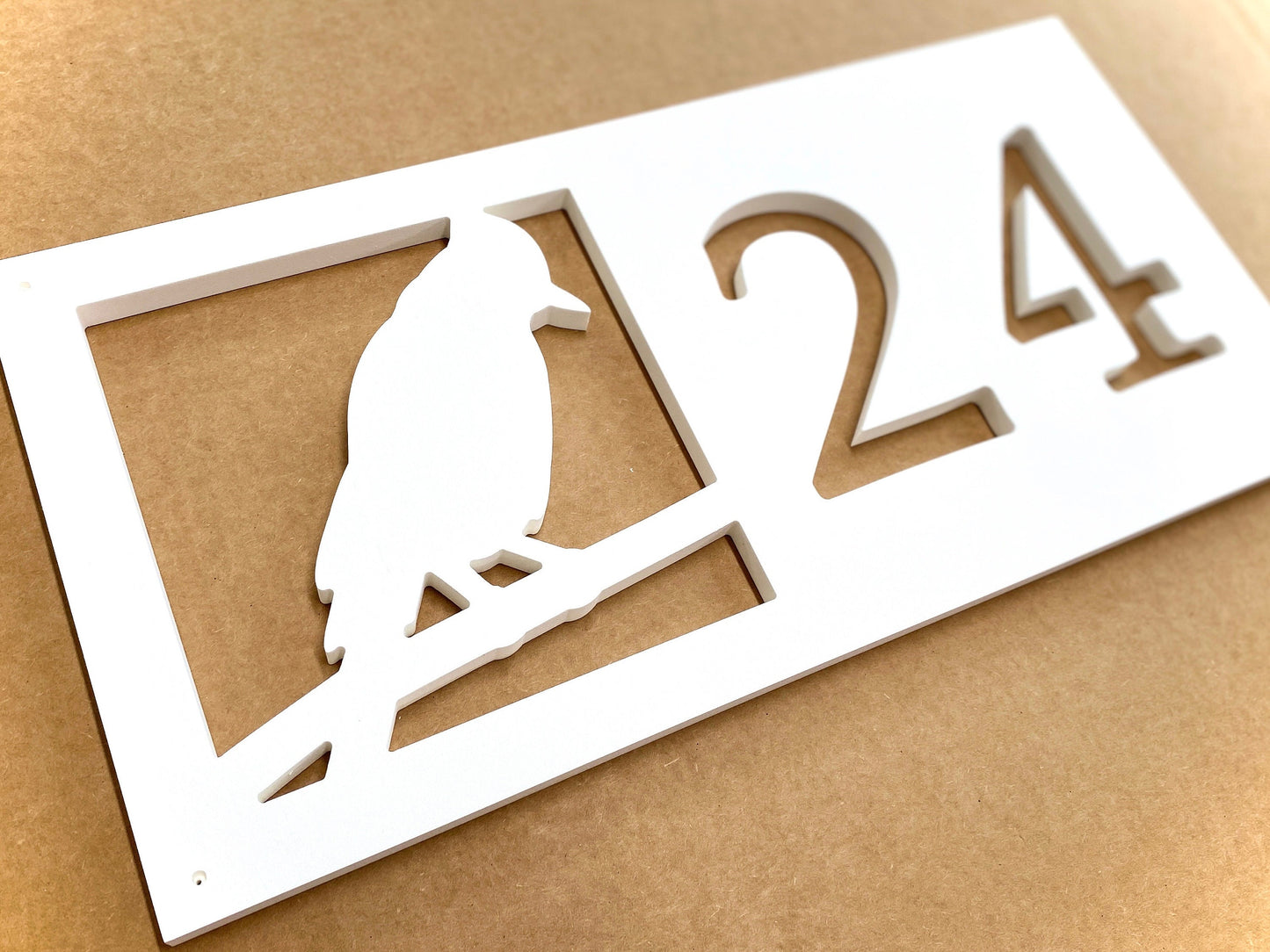 Choose Your Design / 1 - 2 Digit Horizontal Address Sign for House, Coastal Beach House Exterior Decor, PVC Weatherproof House Numbers