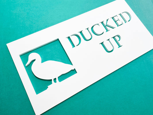 Outdoor Duck House Name Sign, Weatherproof PVC Personalized Home Name, Lake House Sign, River Home Sign, Custom Exterior Duck Sign