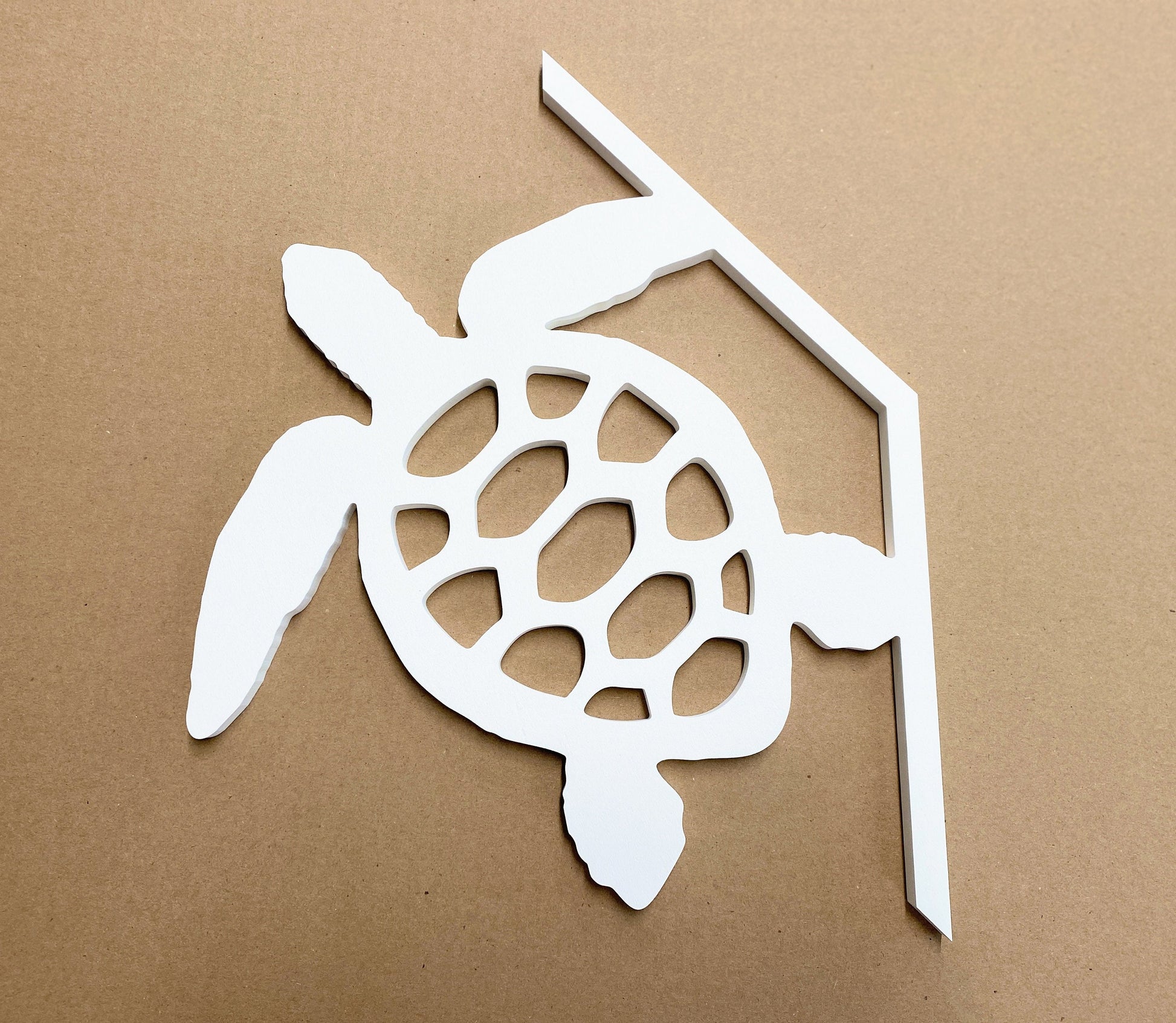 Sea Turtle Mailbox Bracket for 45 Degrees Angle Post, Weatherproof Mailbox Decoration, Outdoor Beach House Sea Turtle Decor
