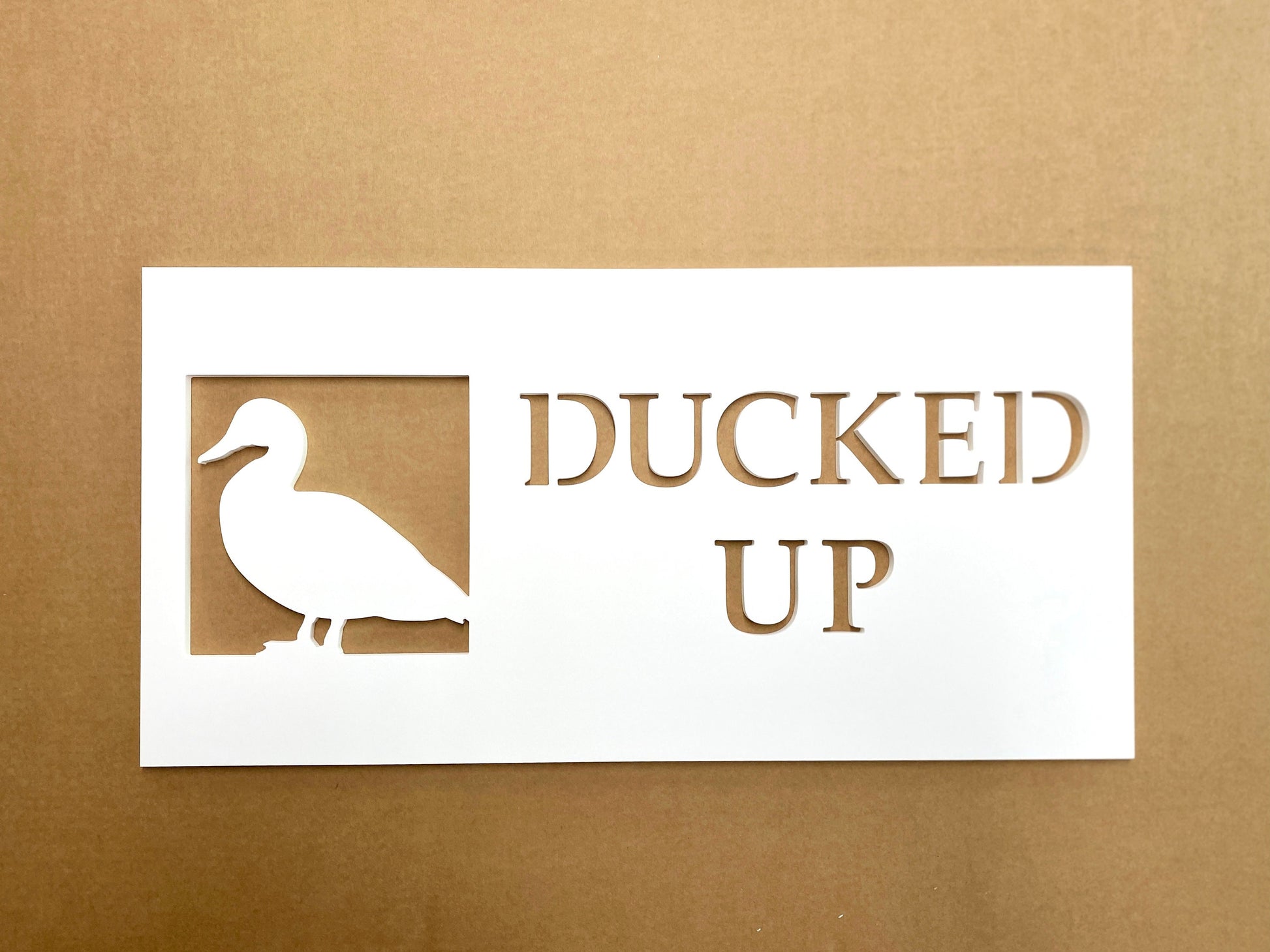 Outdoor Duck House Name Sign, Weatherproof PVC Personalized Home Name, Lake House Sign, River Home Sign, Custom Exterior Duck Sign
