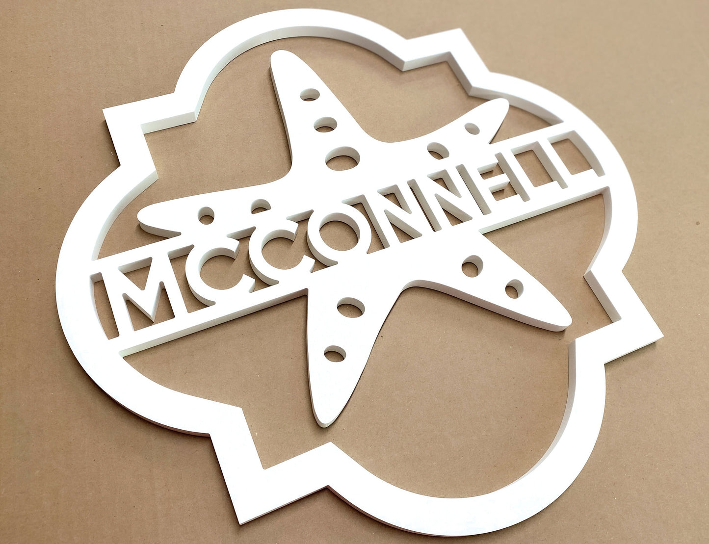 Custom Starfish Front Door Hanger, Weatherproof Beach House Wreath Sign with Custom Text, Starfish Welcome Sign, Outdoor Coastal Home Decor