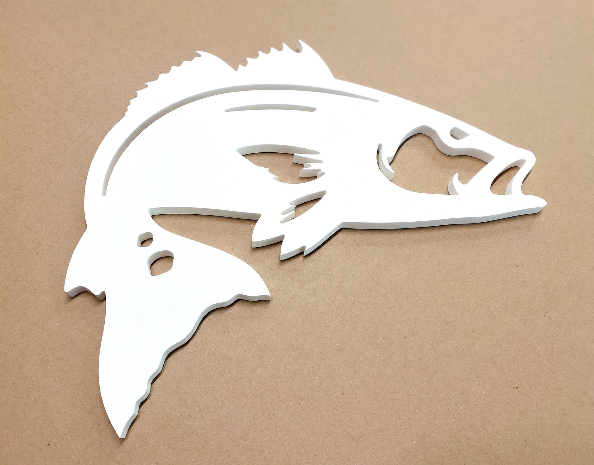Large Exterior Redfish Sign, Weatherproof PVC Red Drum Fishing Decor, Outdoor Saltwater Fish Wall Art for Beach House, Coastal Home Decor
